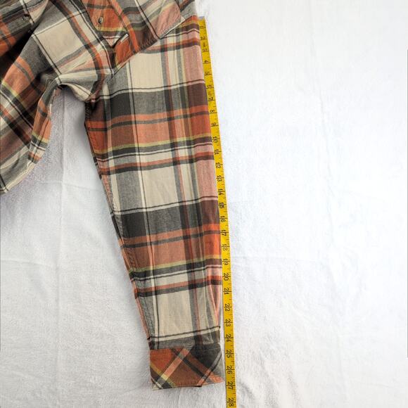 Legendary Whitetails Men's Casual Plaid Shirt - Rust, Black, Ivory - Picture 7 of 8